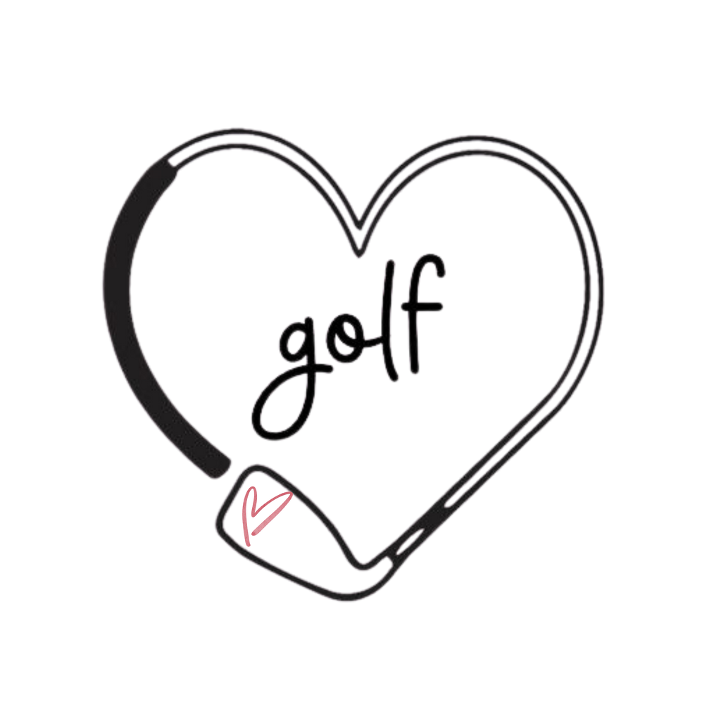 Golf Heart ~ Classic White Tee