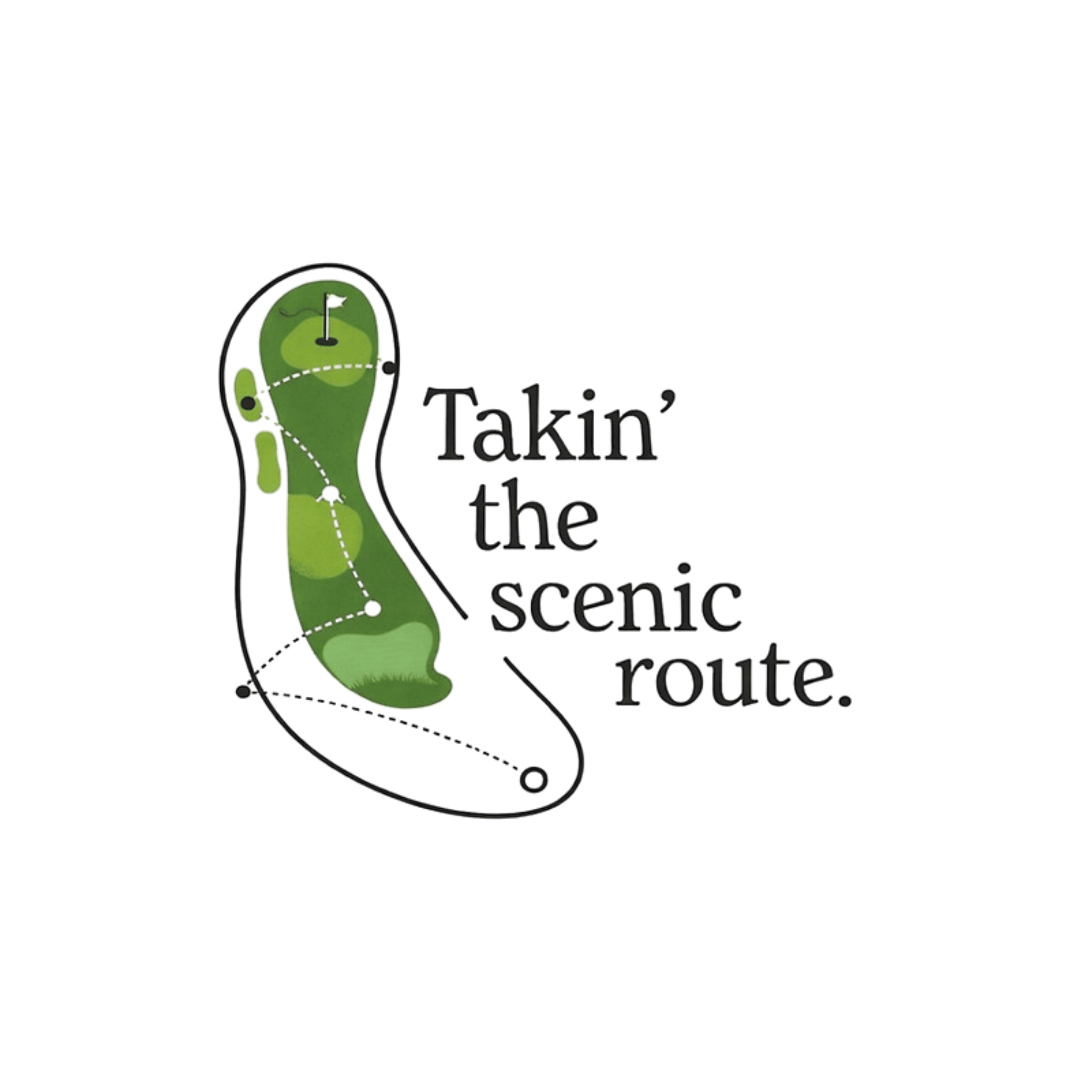 Takin' The Scenic Route ~ Golf tee
