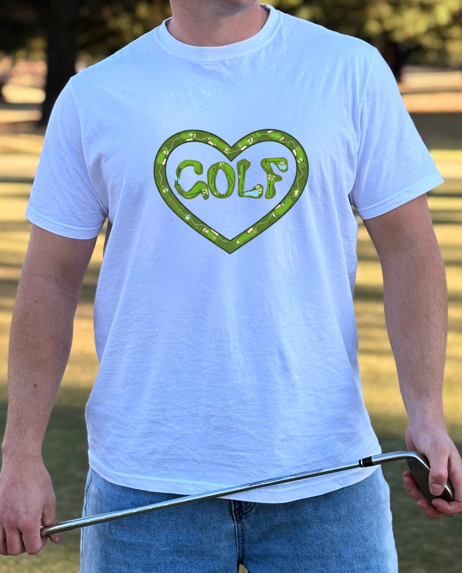Golf Heart Fairway ~ Classic White Tee (Copy)