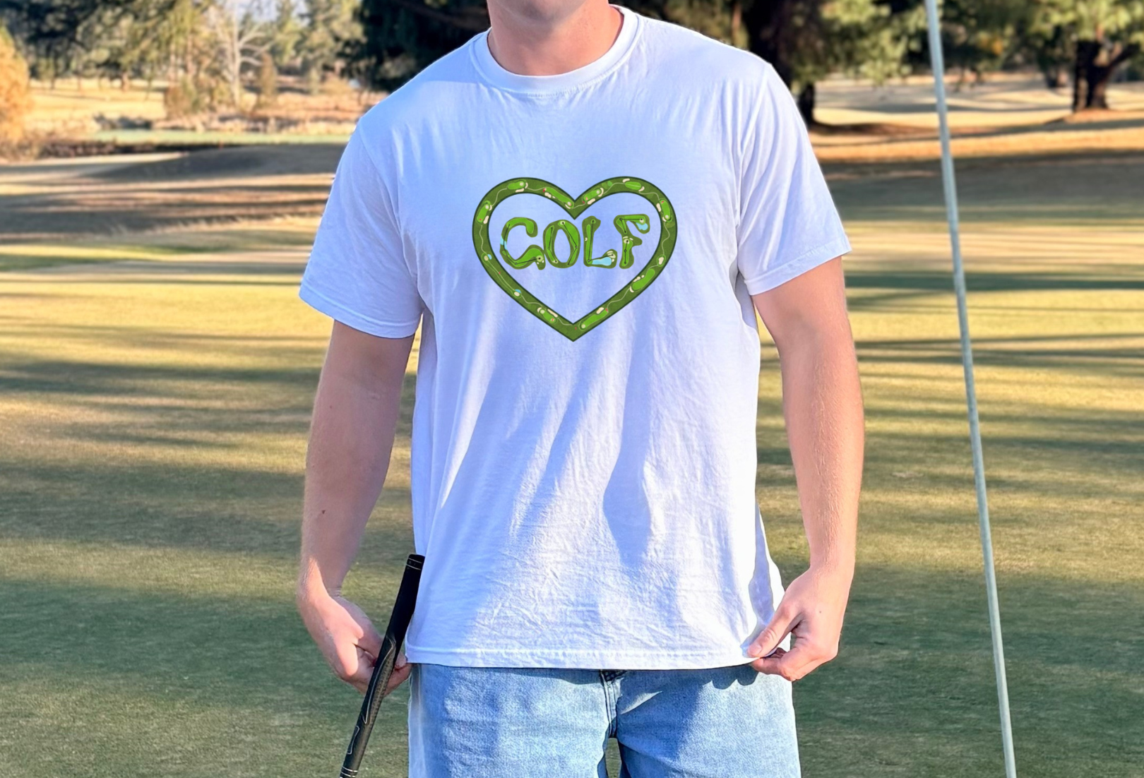 Golf Heart Fairway ~ Classic White Tee (Copy)
