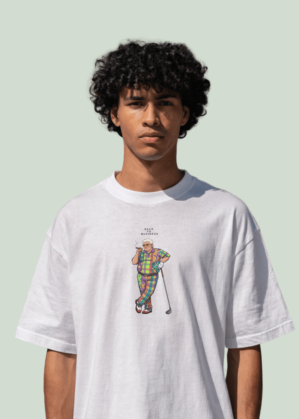 Back to Business ~ Classic White Tee - Quiet Tee Club