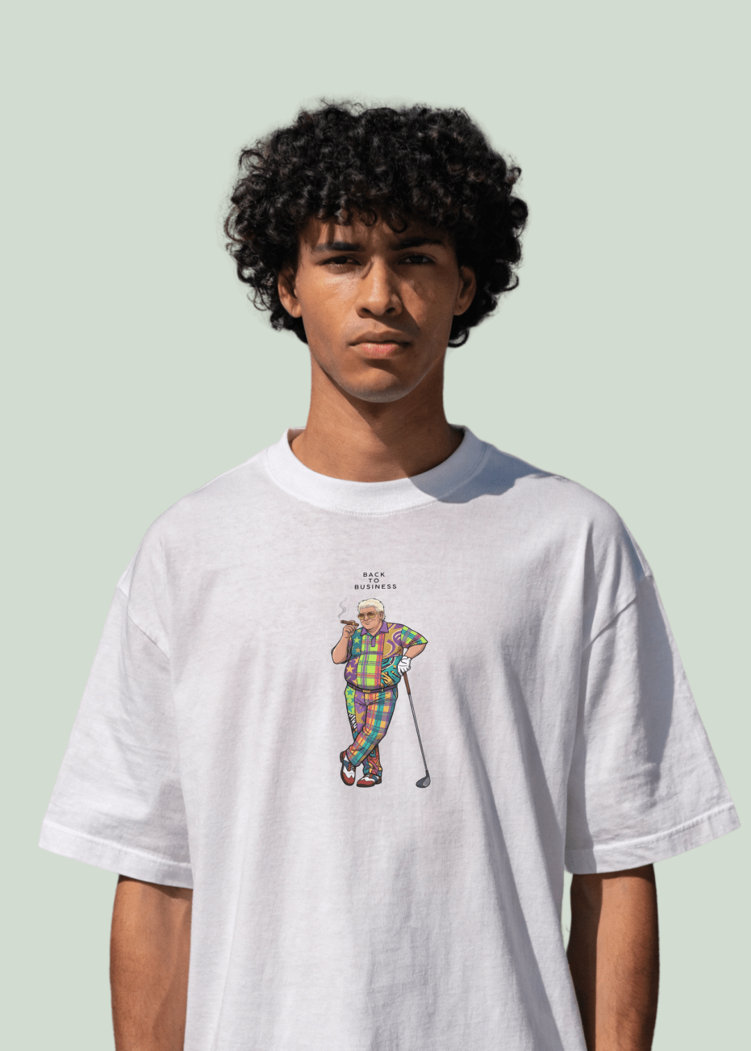 Back to Business ~ Classic White Tee - Quiet Tee Club