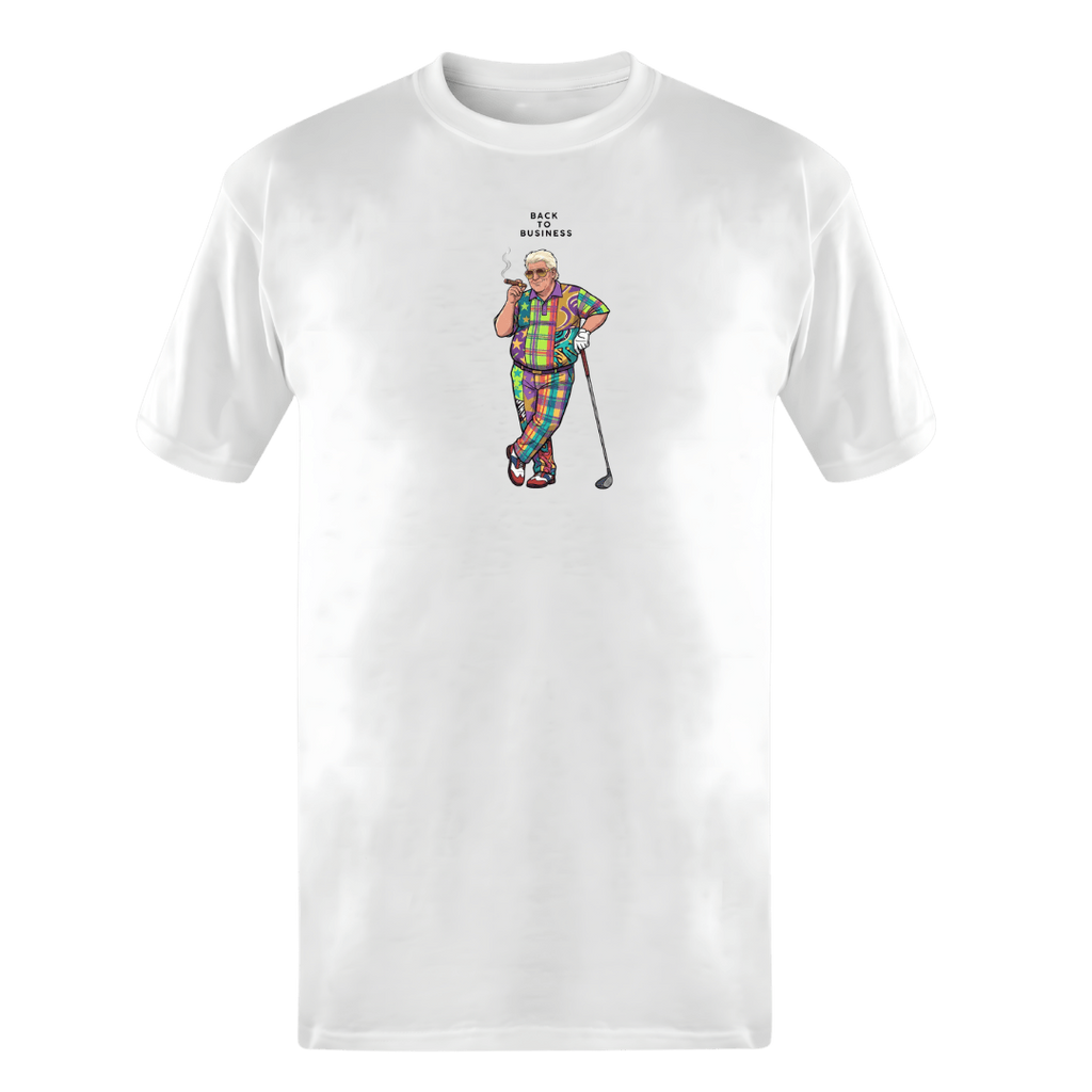 Back to Business ~ Classic White Tee - Quiet Tee Club