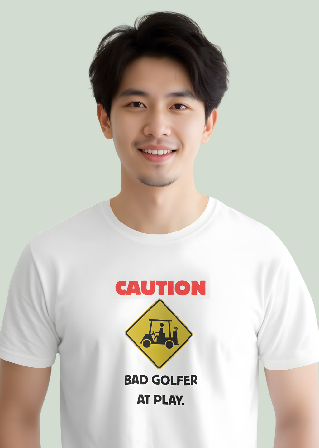 Bad Golfer At Play~ Classic White Tee