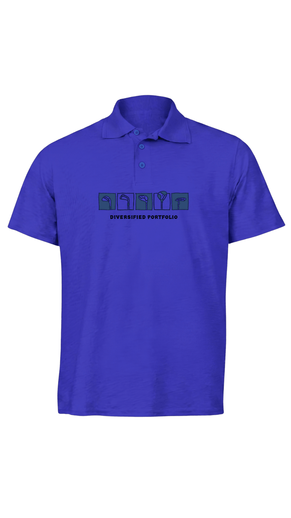 Diversified Portfolio ~ Golf Polo Tee - Quiet Tee Club