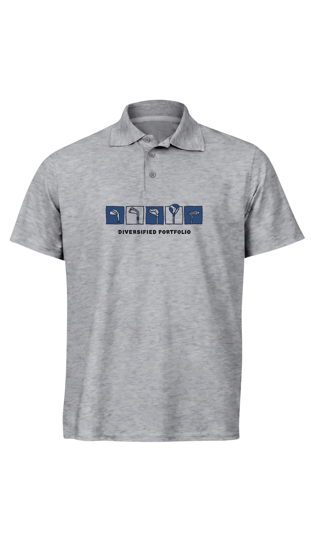 Diversified Portfolio ~ Golf Polo Tee - Quiet Tee Club
