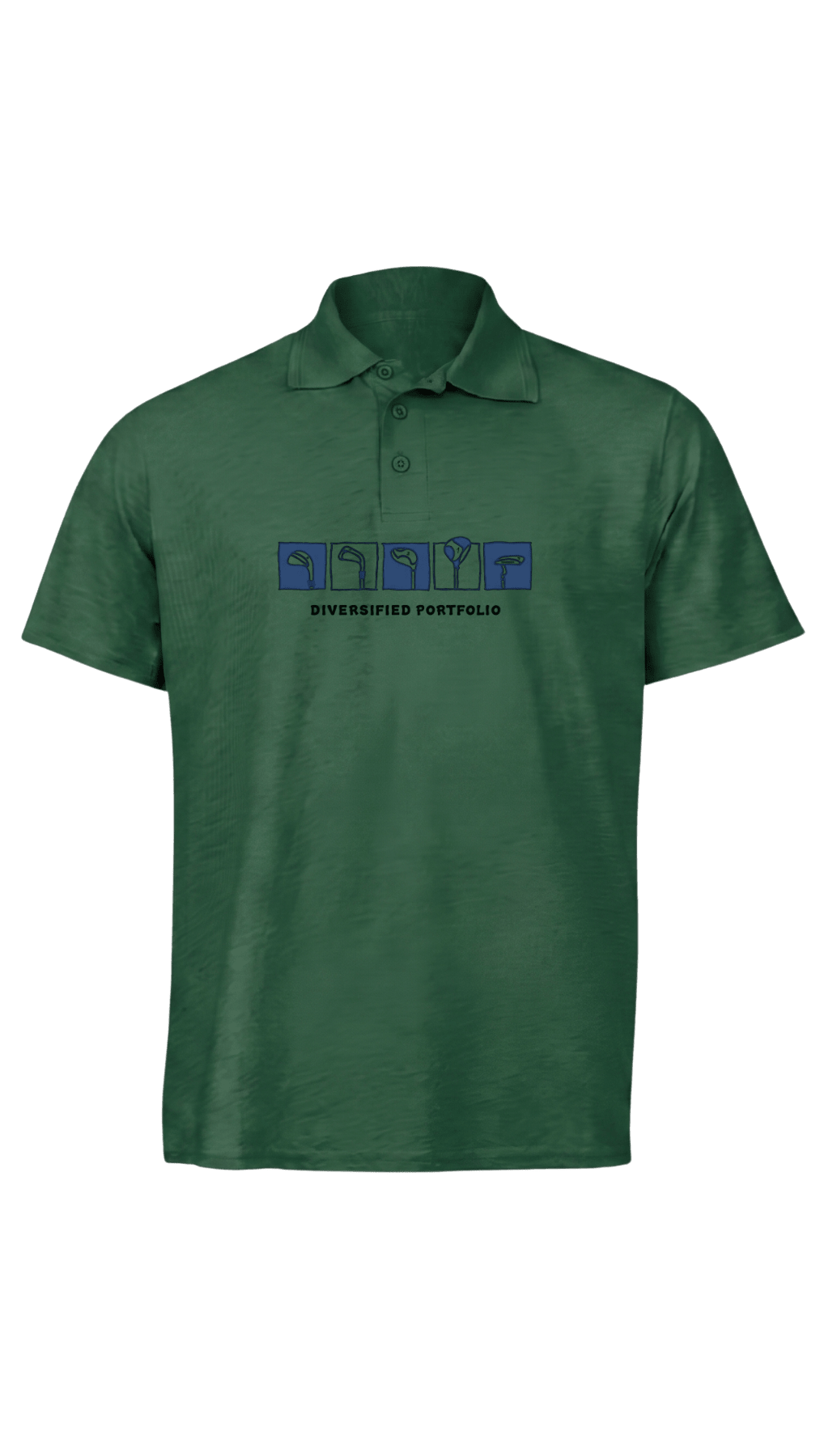 Diversified Portfolio ~ Golf Polo Tee - Quiet Tee Club