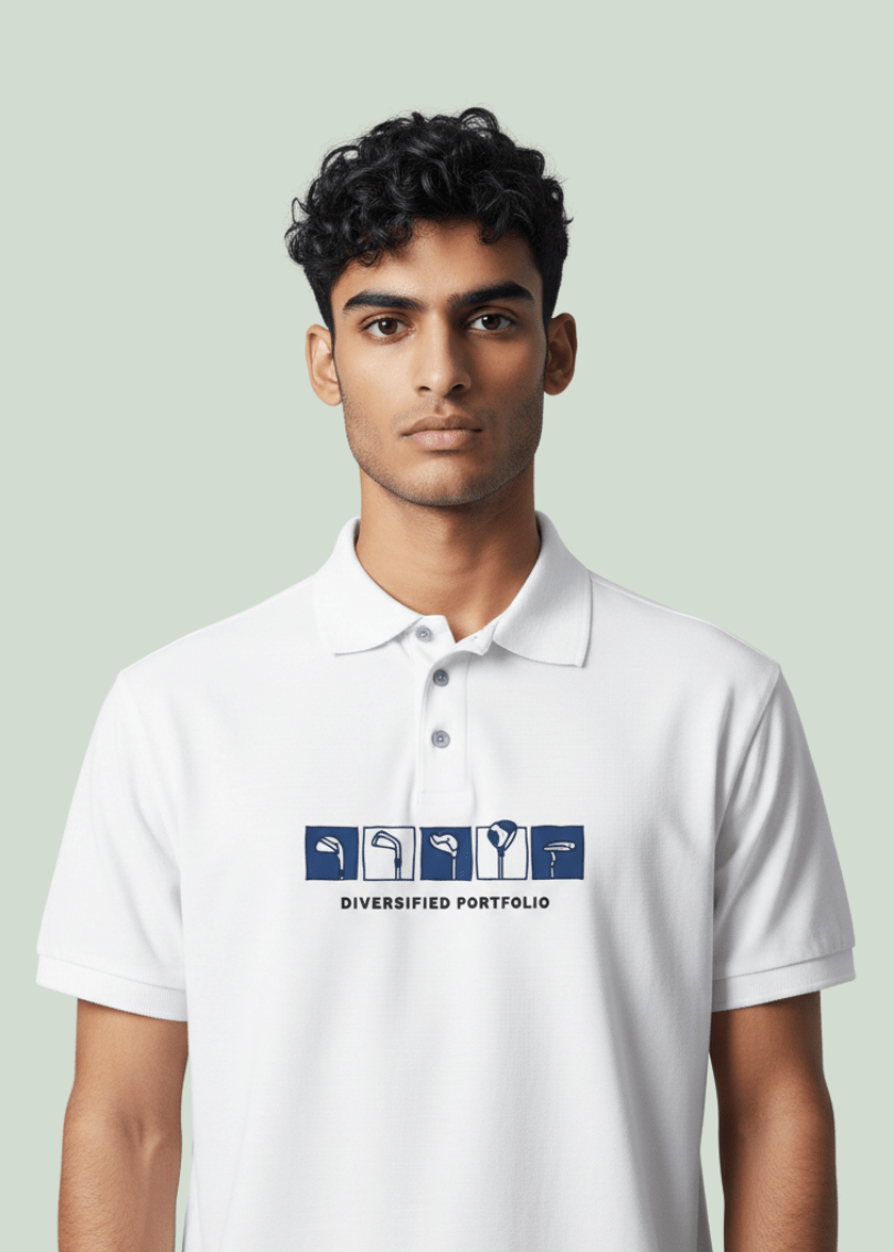 Diversified Portfolio ~ Golf Polo Tee - Quiet Tee Club