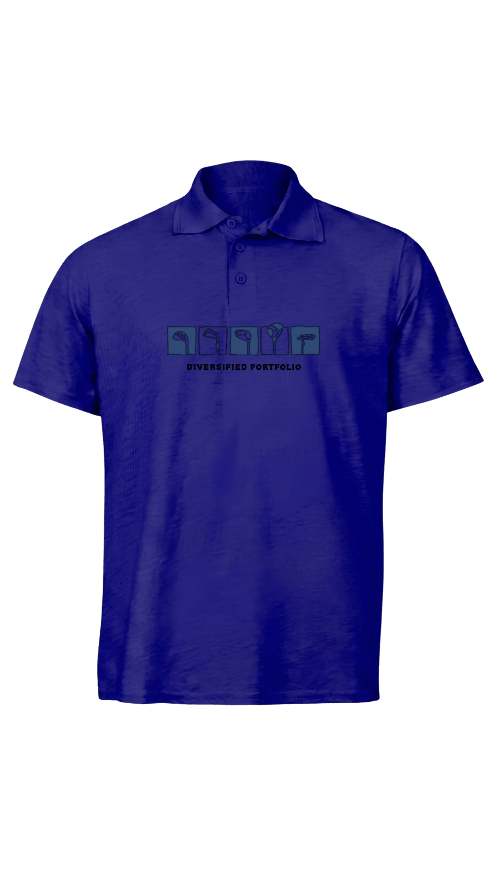 Diversified Portfolio ~ Golf Polo Tee - Quiet Tee Club