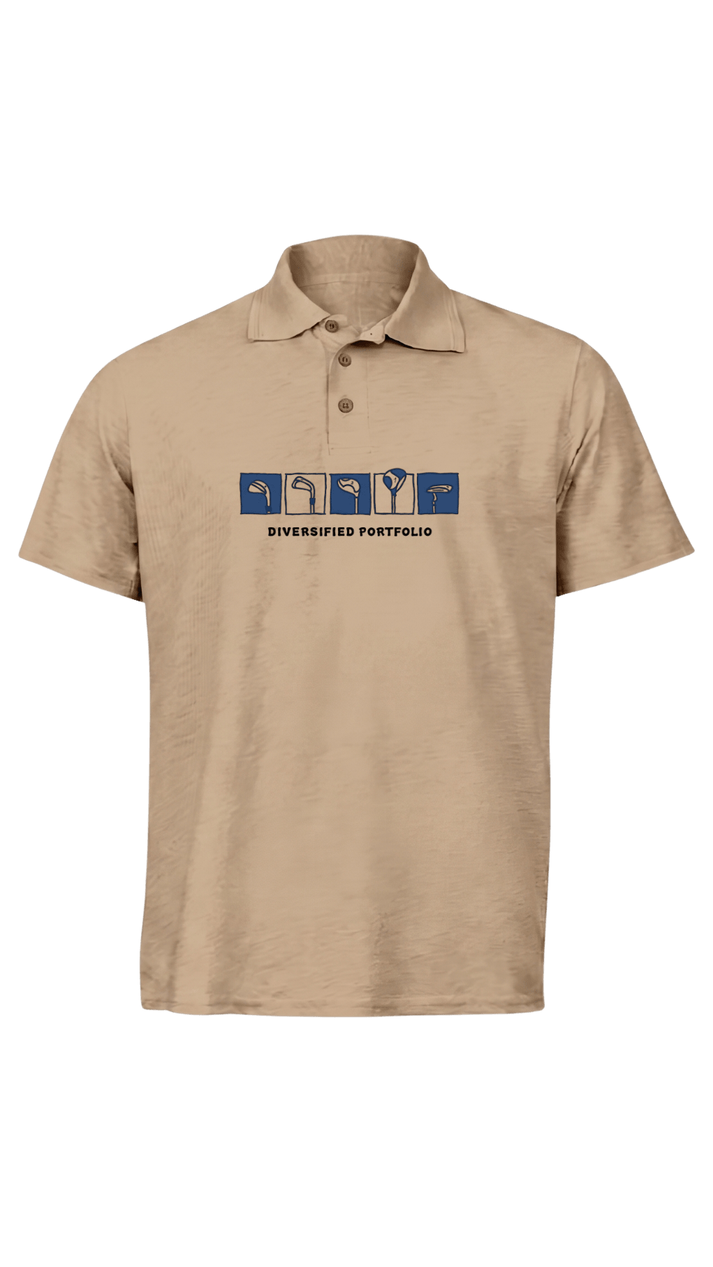 Diversified Portfolio ~ Golf Polo Tee - Quiet Tee Club