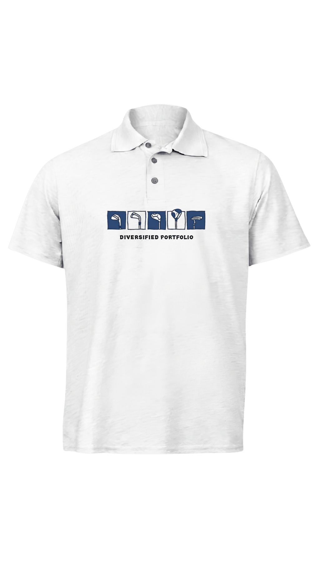 Diversified Portfolio ~ Golf Polo Tee - Quiet Tee Club