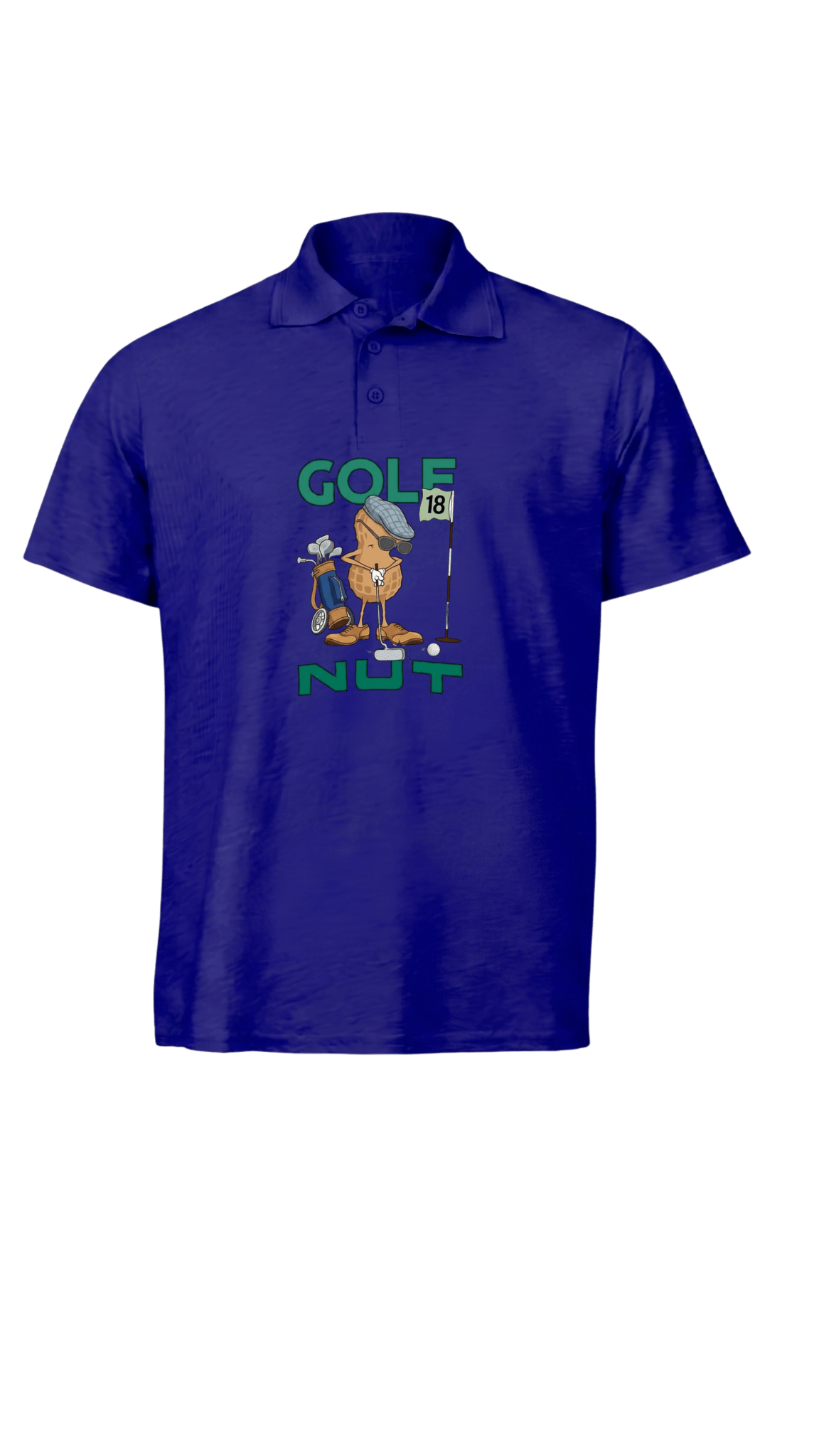 Golf Nut ~ Golf Polo Tee - Quiet Tee Club