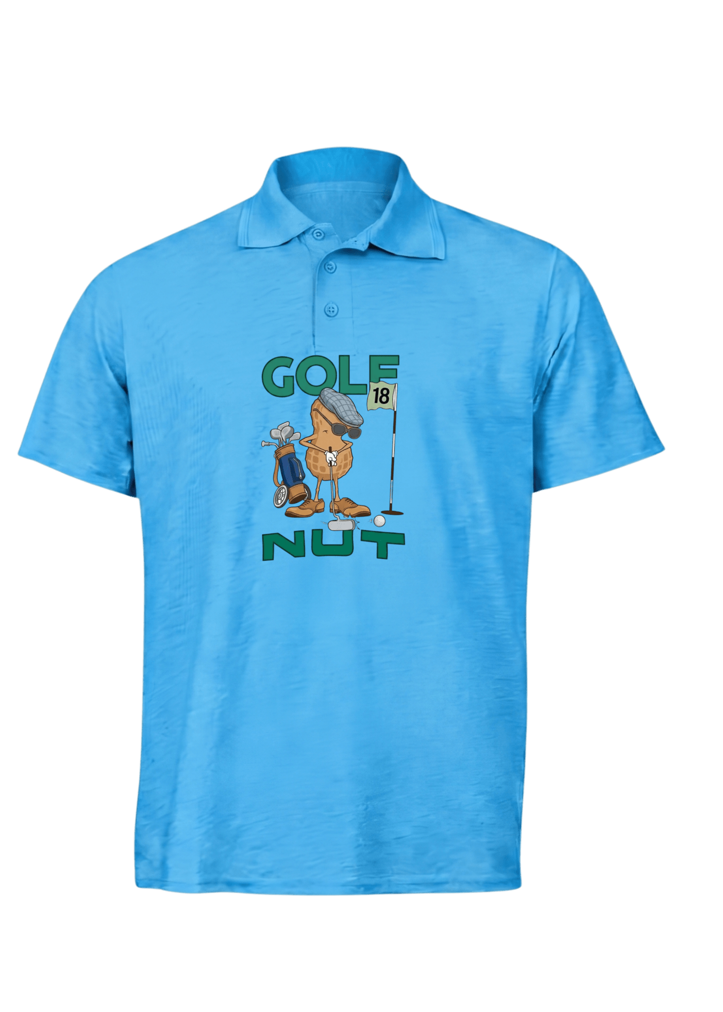 Golf Nut ~ Golf Polo Tee - Quiet Tee Club