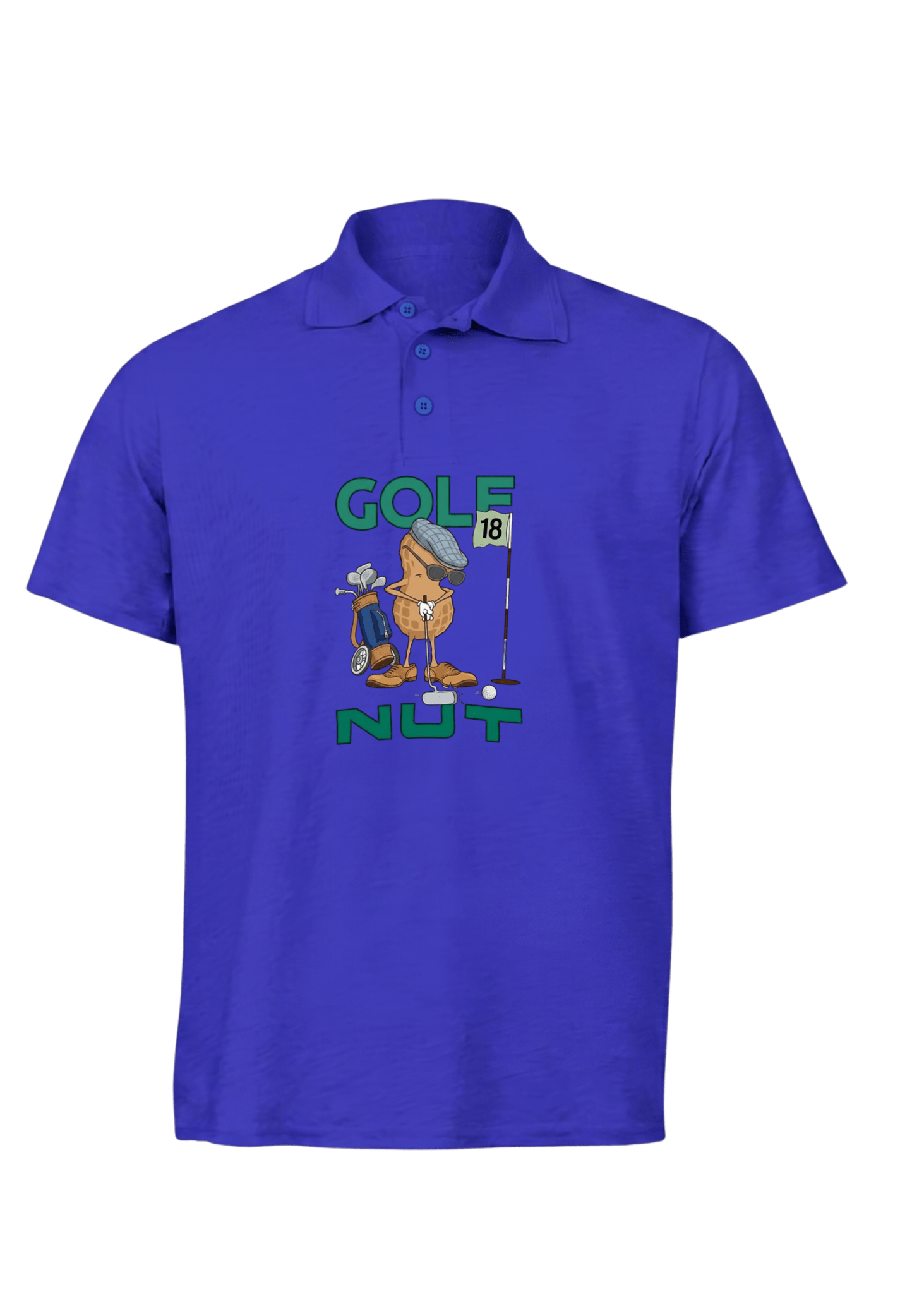 Golf Nut ~ Golf Polo Tee - Quiet Tee Club