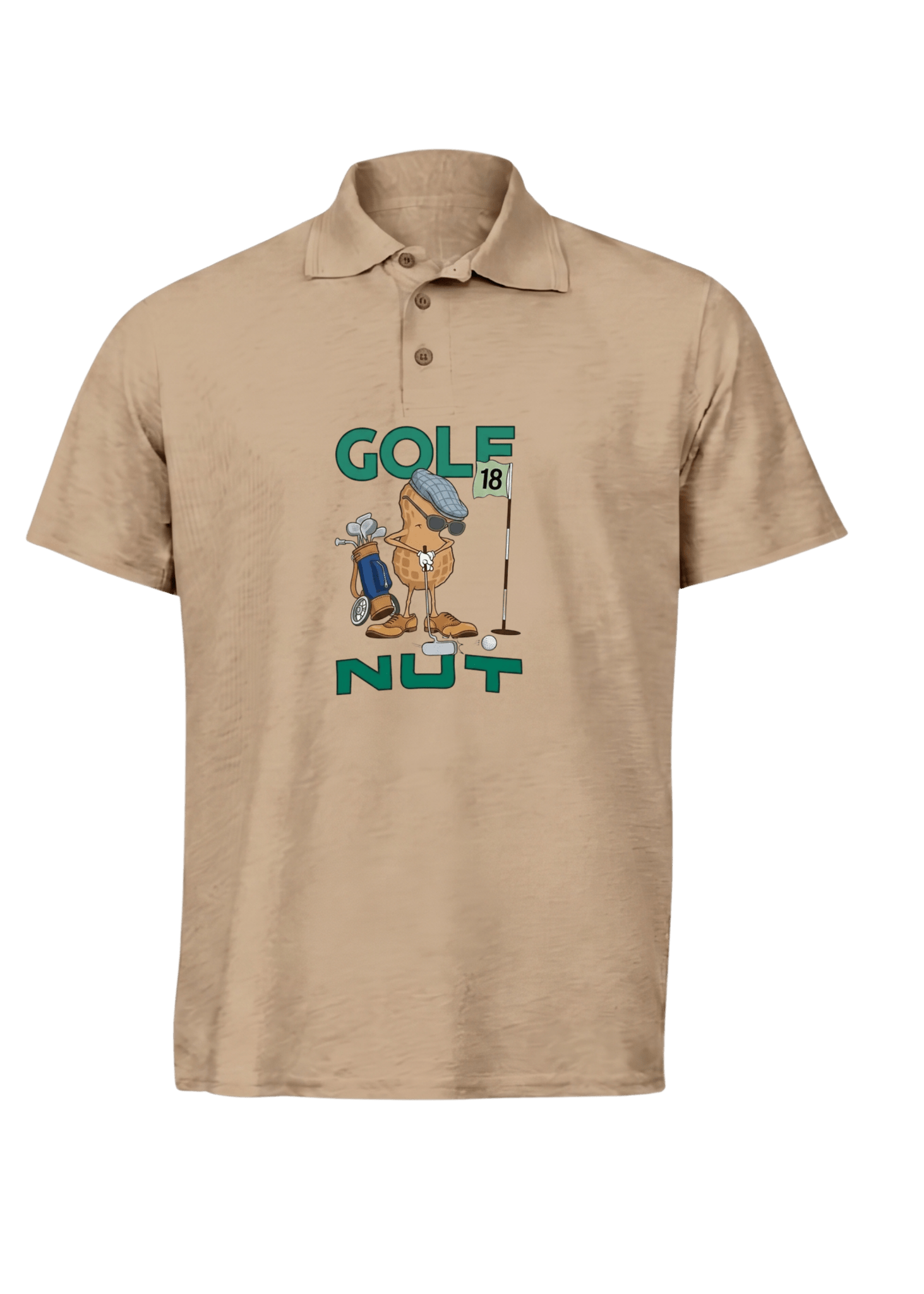Golf Nut ~ Golf Polo Tee - Quiet Tee Club