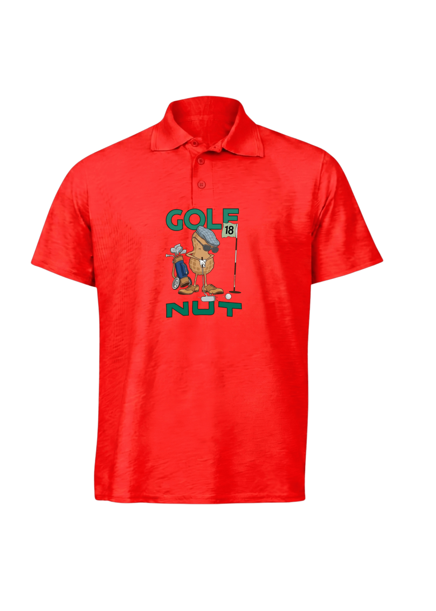 Golf Nut ~ Golf Polo Tee - Quiet Tee Club