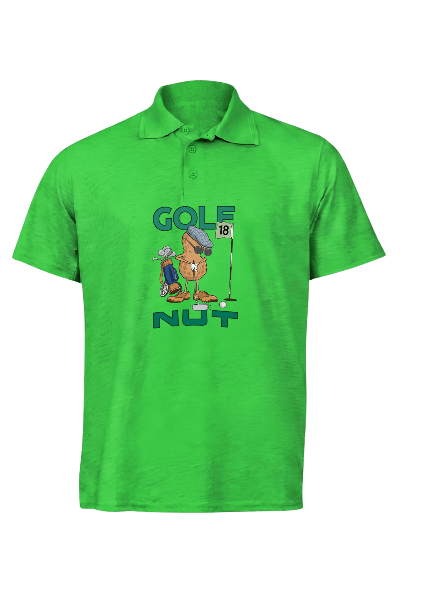 Golf Nut ~ Golf Polo Tee - Quiet Tee Club