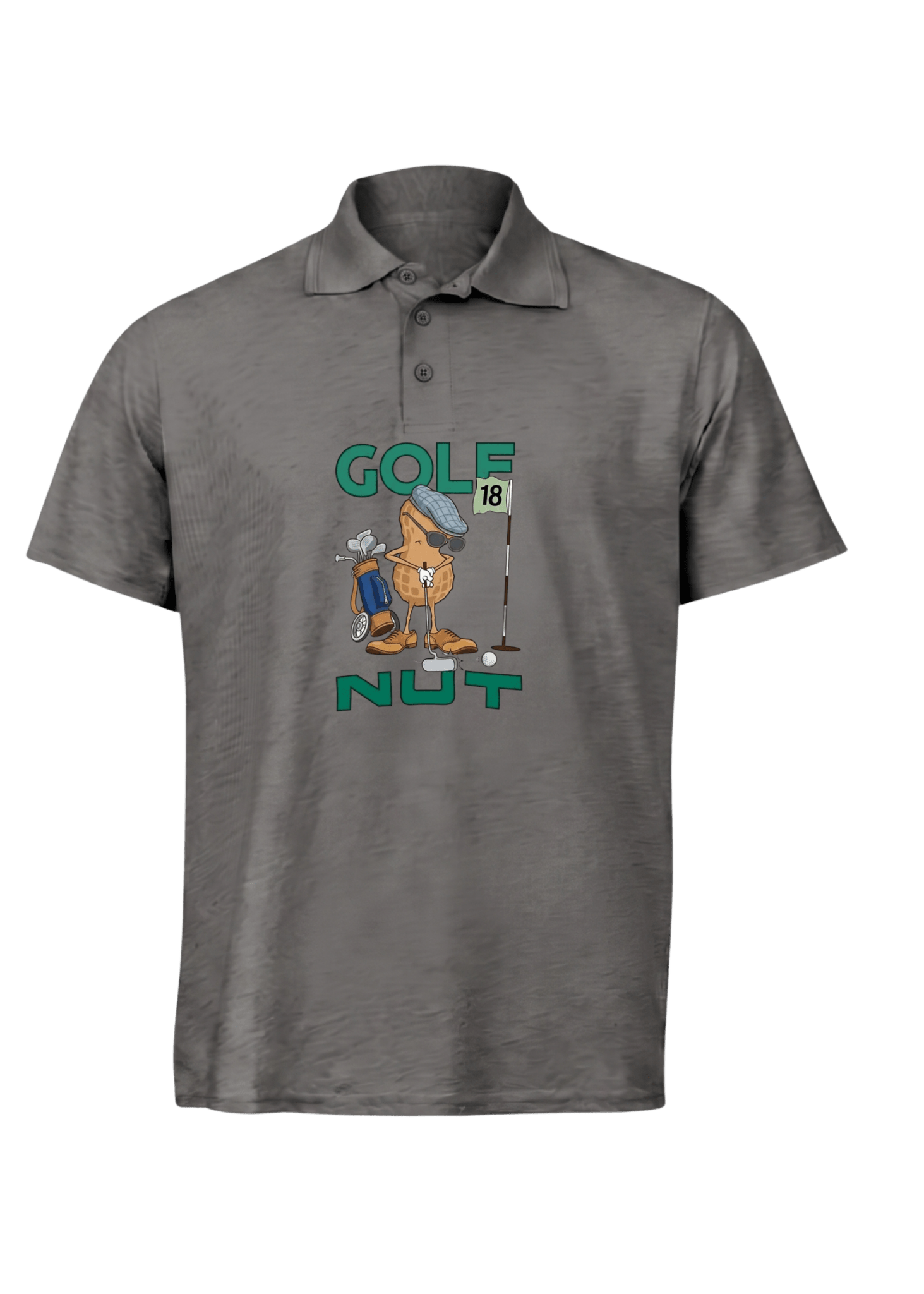 Golf Nut ~ Golf Polo Tee - Quiet Tee Club