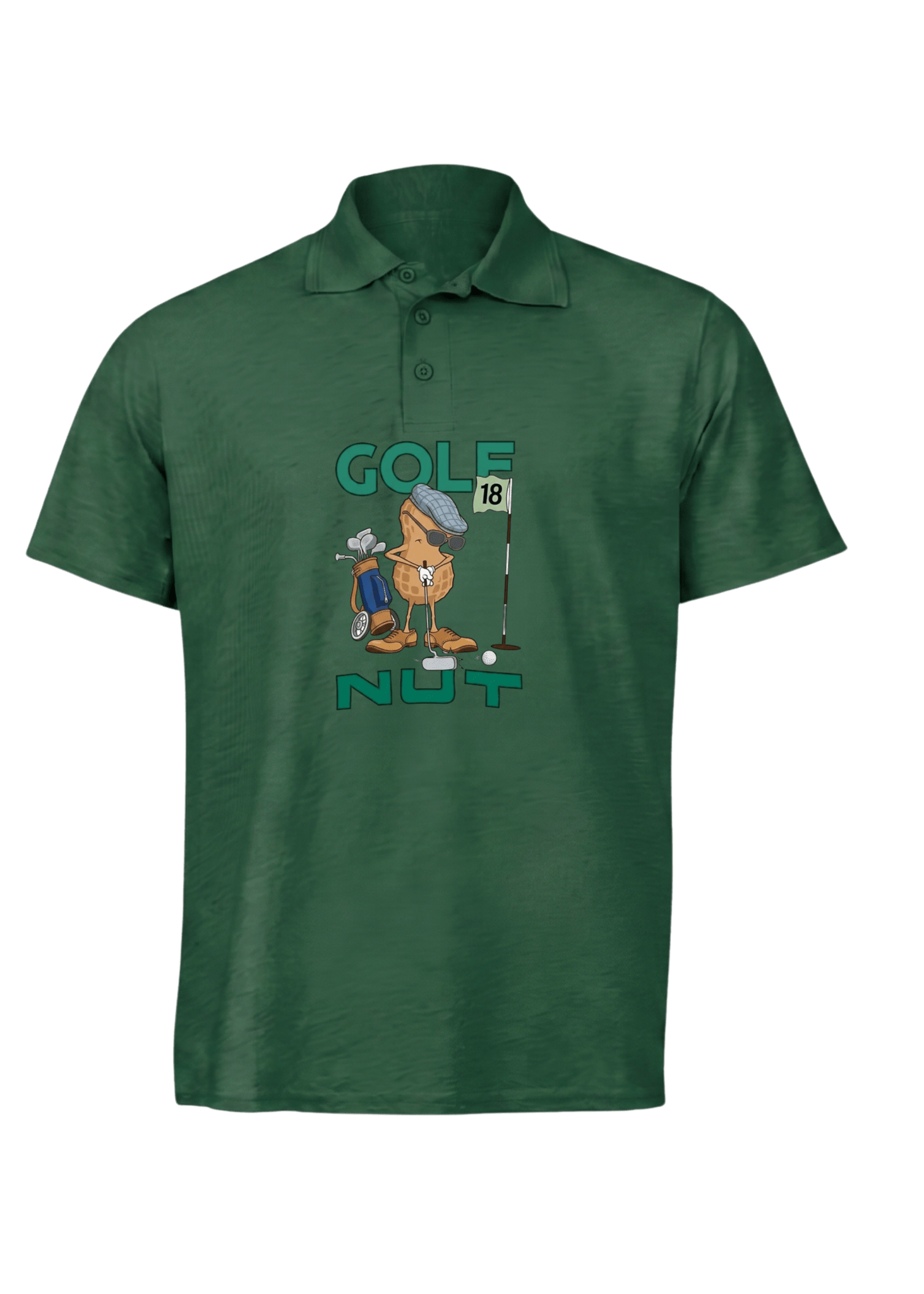 Golf Nut ~ Golf Polo Tee - Quiet Tee Club