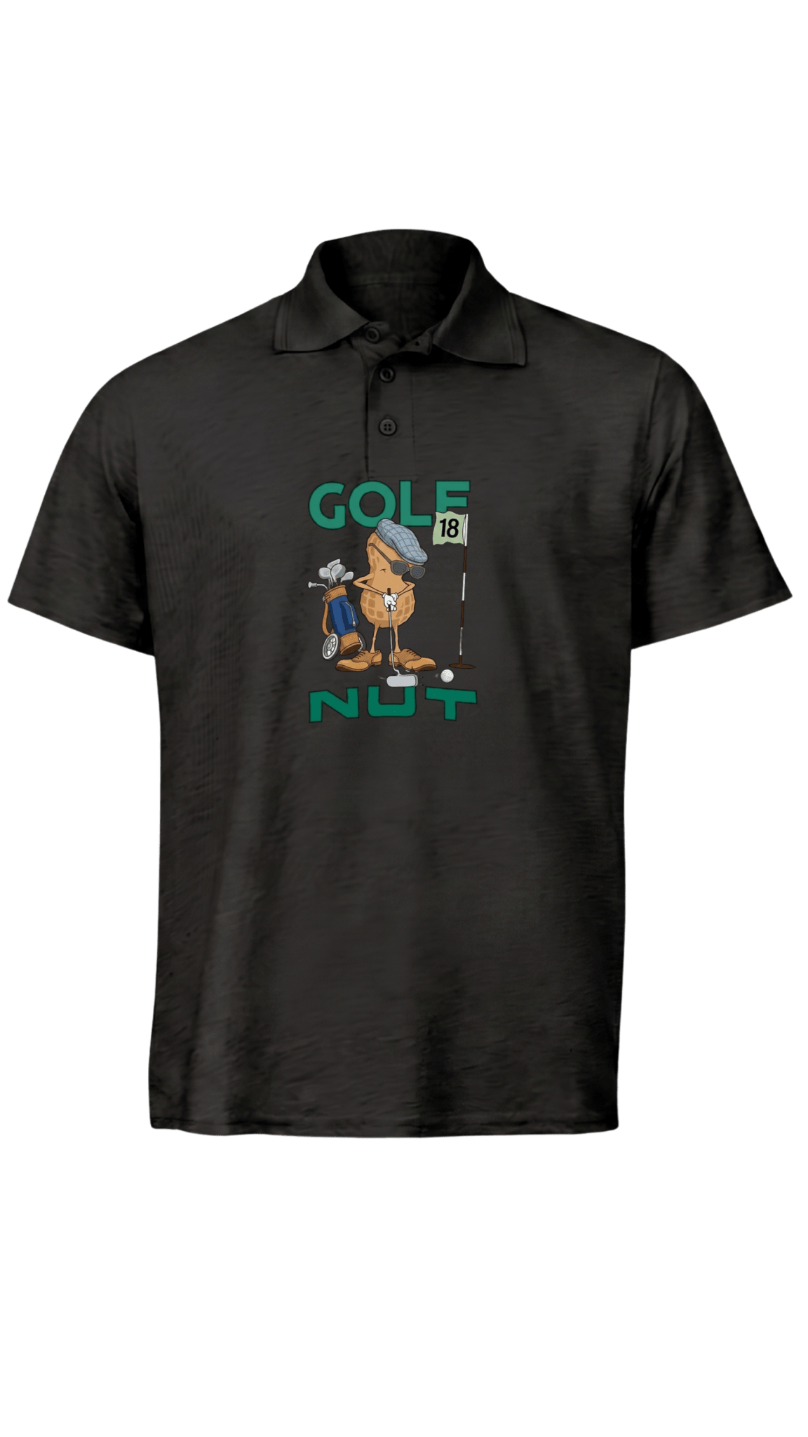 Golf Nut ~ Golf Polo Tee - Quiet Tee Club