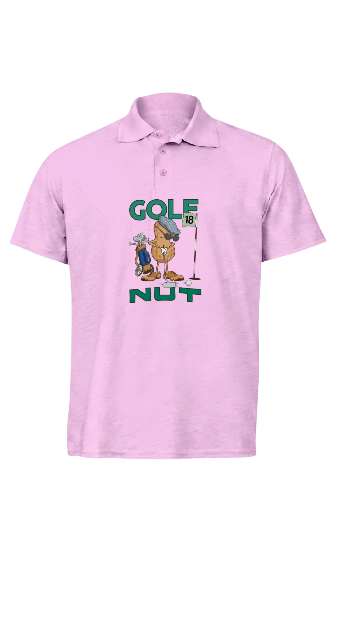 Golf Nut ~ Golf Polo Tee - Quiet Tee Club