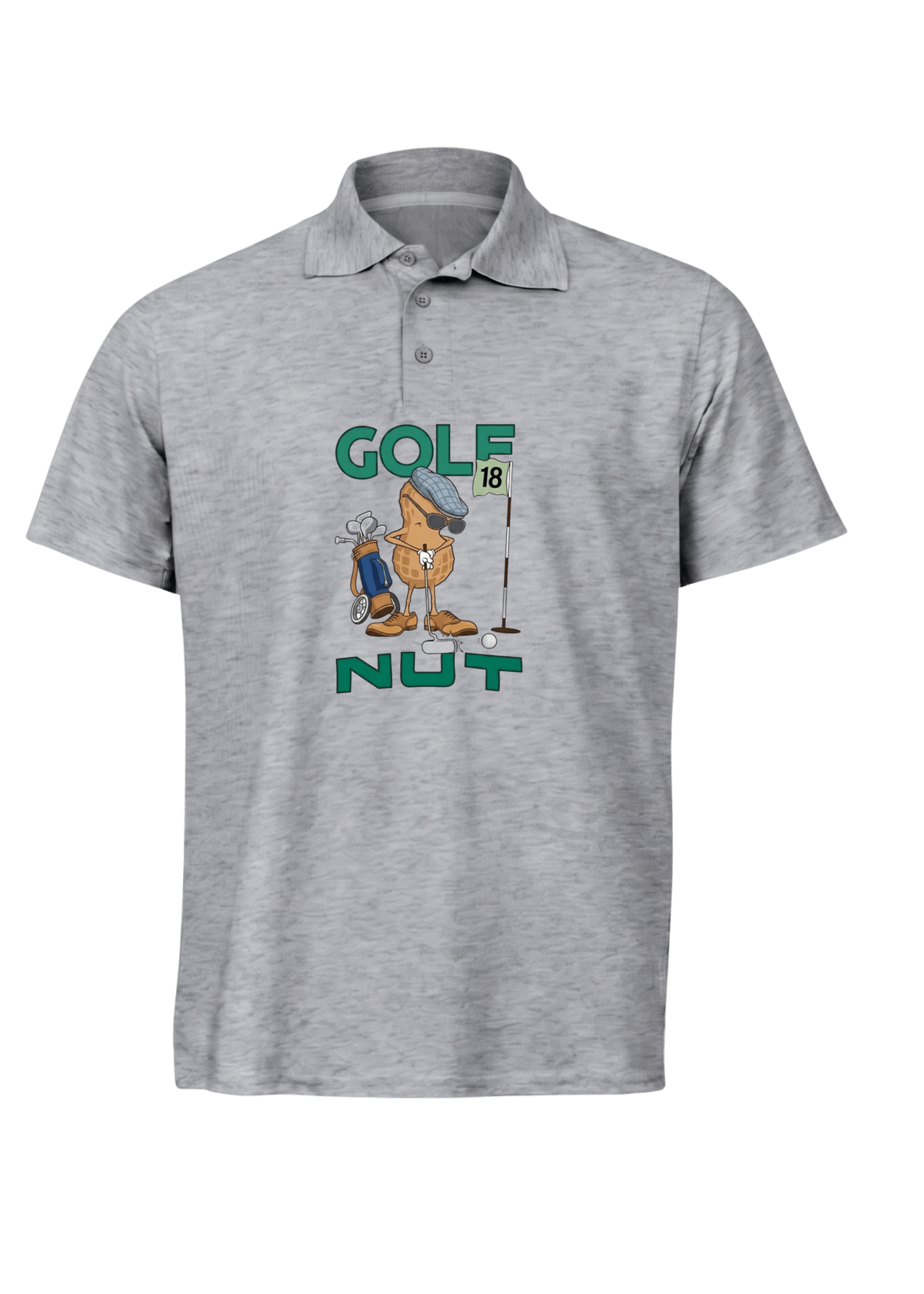 Golf Nut ~ Golf Polo Tee - Quiet Tee Club