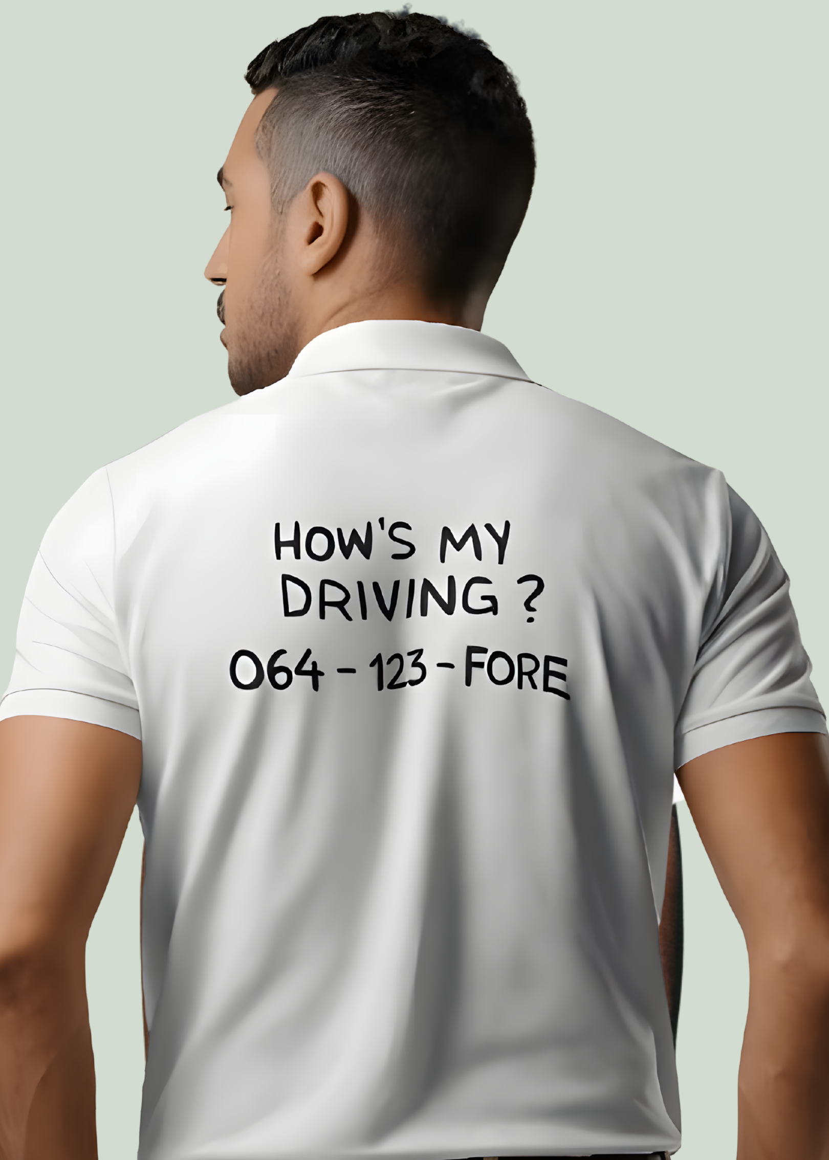 Hows my driving ~ Golf Polo Tee
