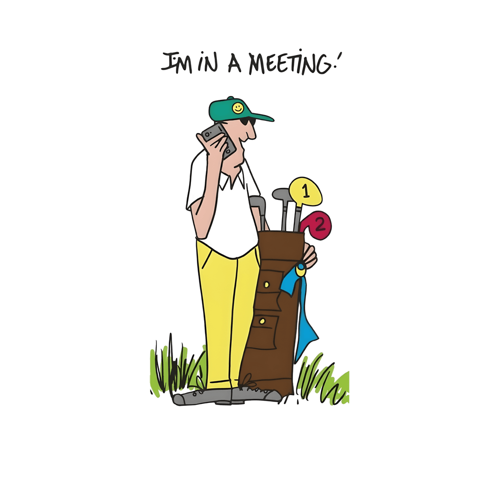 I'm In A Meeting ~ Golf Tee - Quiet Tee Club