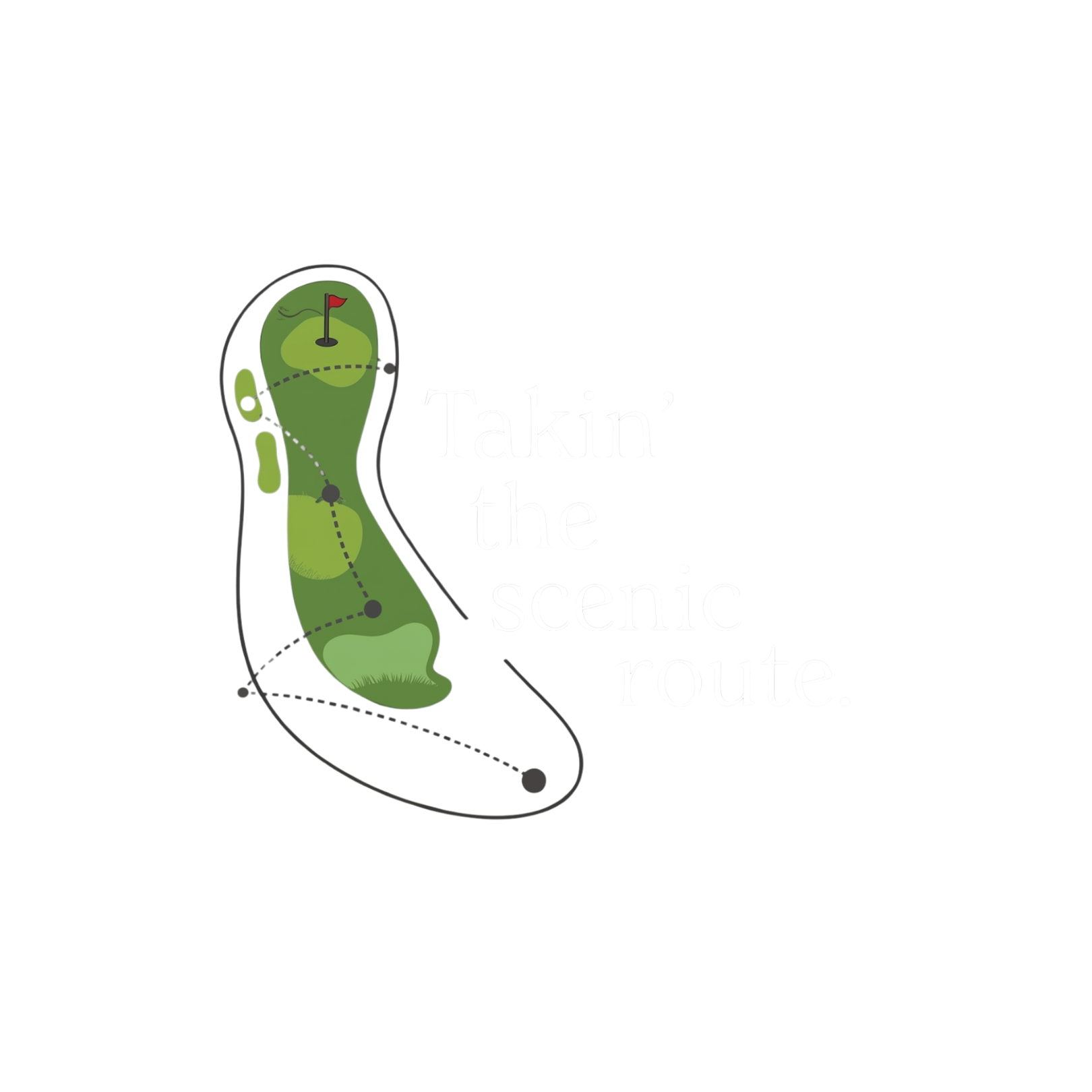 Takin' The Scenic Route ~ Golf tee