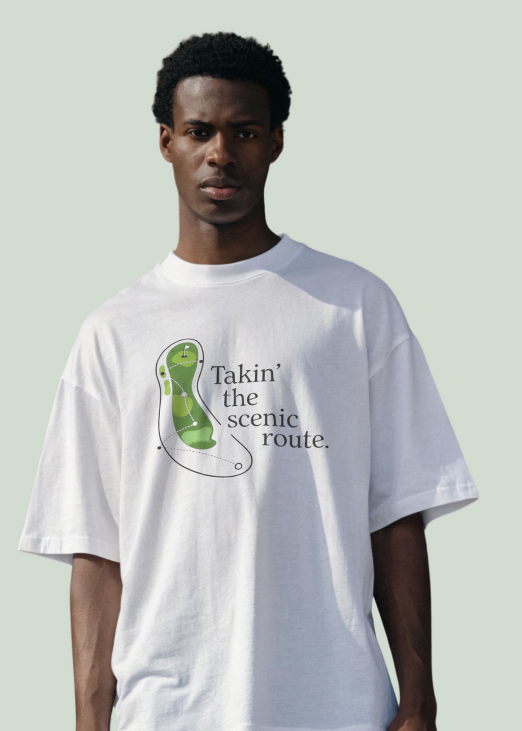 Takin' The Scenic Route ~ Golf tee