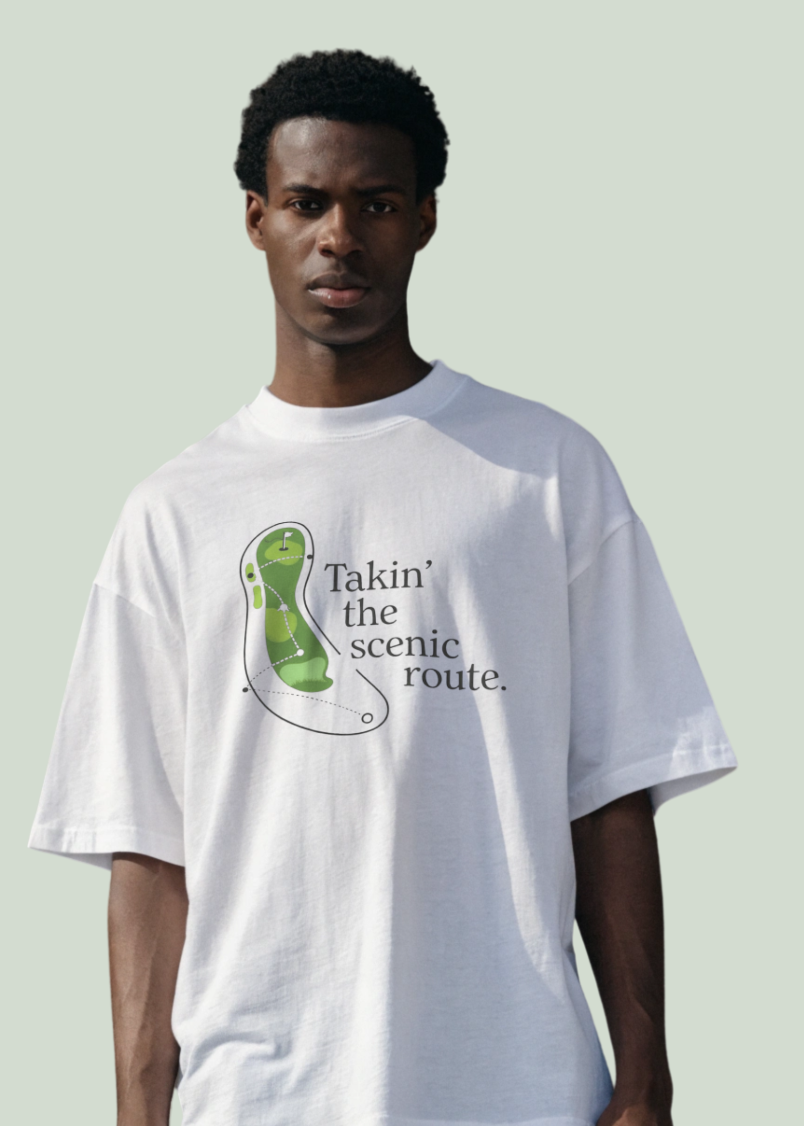 Takin' The Scenic Route ~ Golf tee