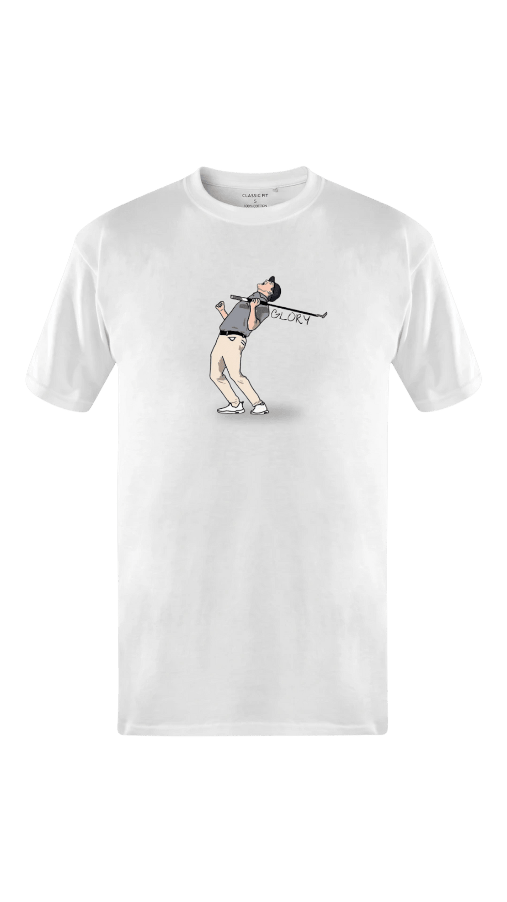 The Follow-Through ~ Classic White Tee - Quiet Tee Club